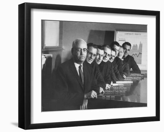 Board of Directors During Corporation Proxy Fight-Frank Scherschel-Framed Photographic Print