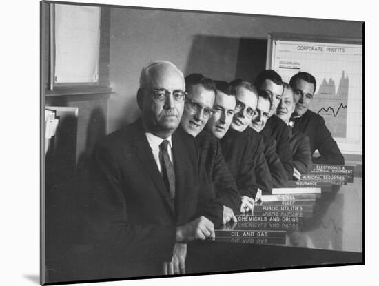 Board of Directors During Corporation Proxy Fight-Frank Scherschel-Mounted Photographic Print