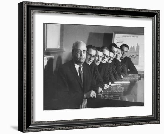 Board of Directors During Corporation Proxy Fight-Frank Scherschel-Framed Photographic Print