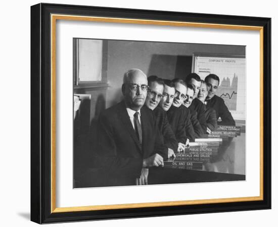 Board of Directors During Corporation Proxy Fight-Frank Scherschel-Framed Photographic Print