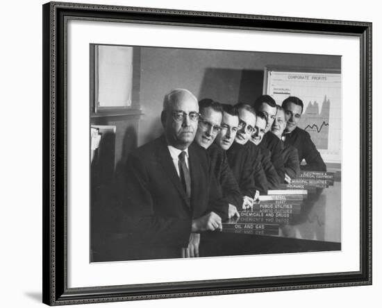 Board of Directors During Corporation Proxy Fight-Frank Scherschel-Framed Photographic Print