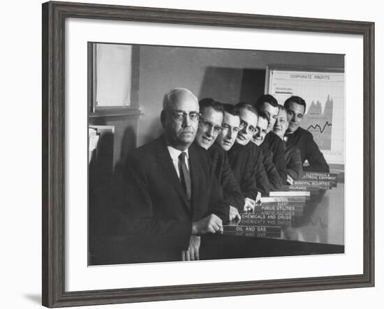 Board of Directors During Corporation Proxy Fight-Frank Scherschel-Framed Photographic Print