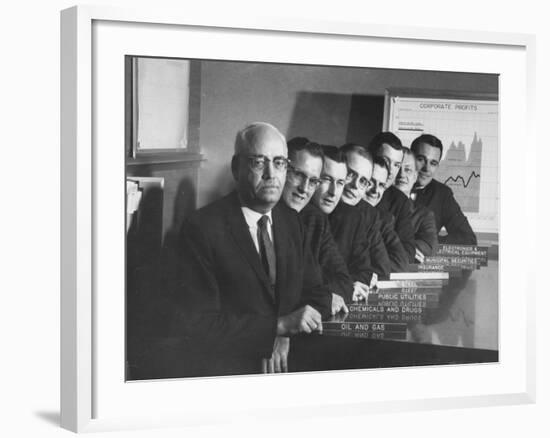 Board of Directors During Corporation Proxy Fight-Frank Scherschel-Framed Photographic Print