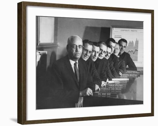 Board of Directors During Corporation Proxy Fight-Frank Scherschel-Framed Photographic Print