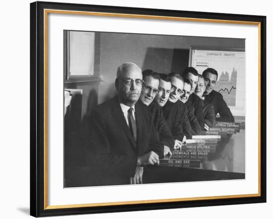 Board of Directors During Corporation Proxy Fight-Frank Scherschel-Framed Photographic Print