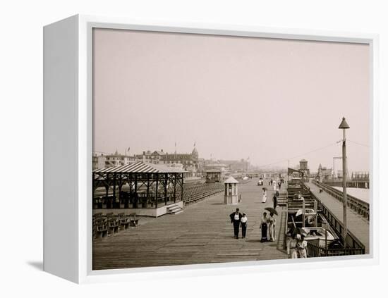 Board Walk, Asbury Park, N.J.-null-Framed Stretched Canvas