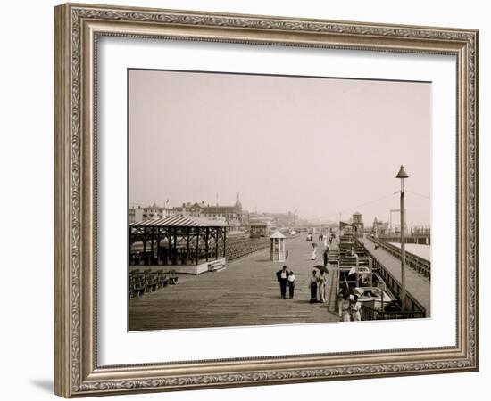 Board Walk, Asbury Park, N.J.-null-Framed Photo