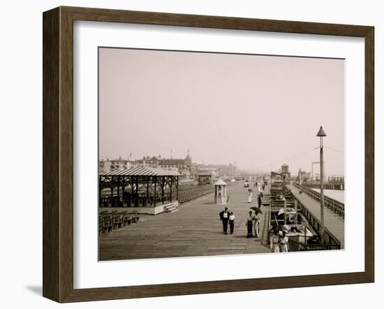 Board Walk, Asbury Park, N.J.-null-Framed Photo