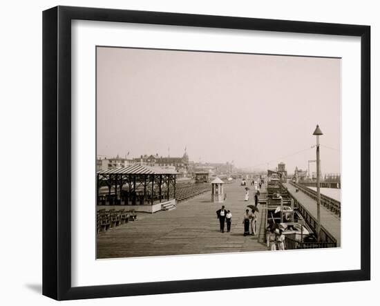 Board Walk, Asbury Park, N.J.-null-Framed Photo