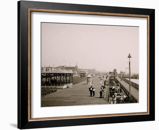 Board Walk, Asbury Park, N.J.-null-Framed Photo