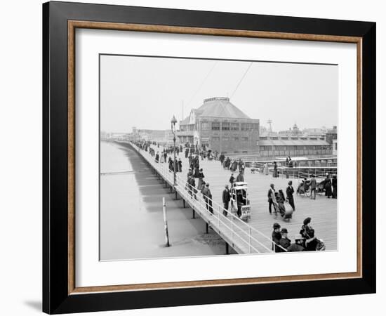 Board Walk Near the Casino, Atlantic City, N.J.-null-Framed Photo