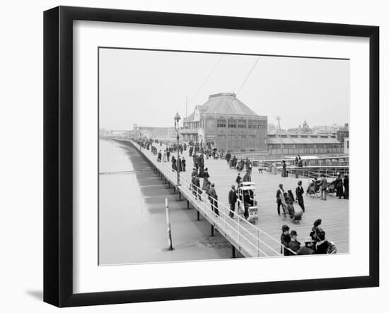 Board Walk Near the Casino, Atlantic City, N.J.-null-Framed Photo