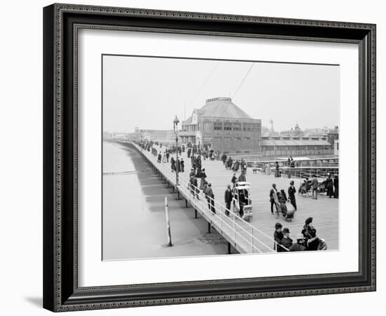 Board Walk Near the Casino, Atlantic City, N.J.-null-Framed Photo