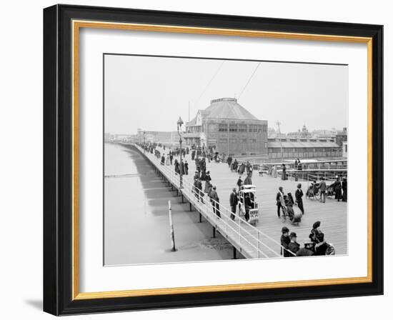 Board Walk Near the Casino, Atlantic City, N.J.-null-Framed Photo