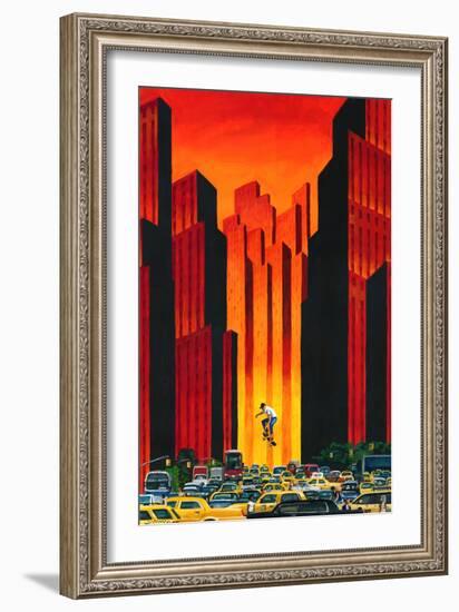 Board with Traffic-Mark Ulriksen-Framed Art Print