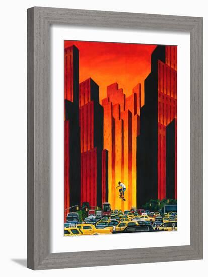 Board with Traffic-Mark Ulriksen-Framed Art Print