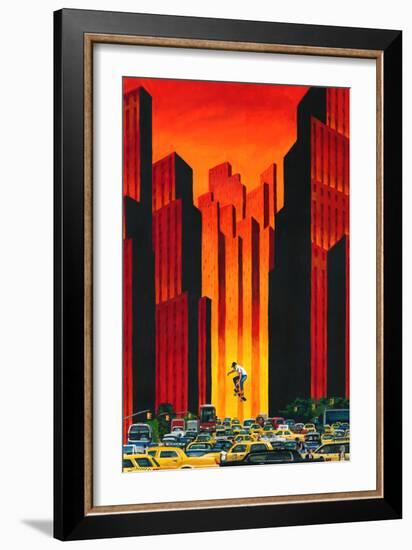 Board with Traffic-Mark Ulriksen-Framed Art Print