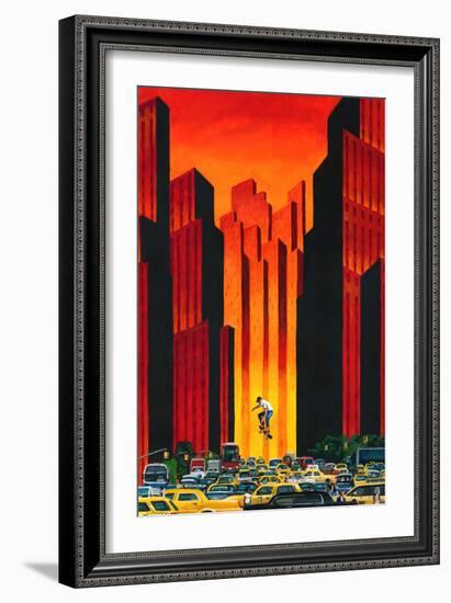 Board with Traffic-Mark Ulriksen-Framed Art Print