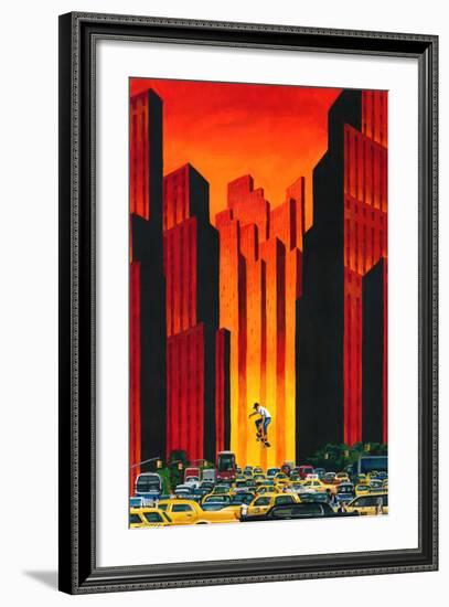 Board with Traffic-Mark Ulriksen-Framed Art Print