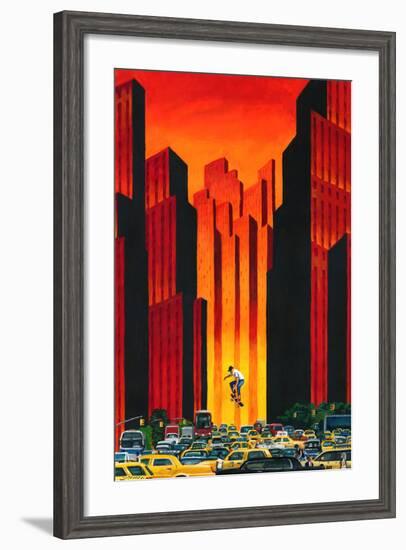 Board with Traffic-Mark Ulriksen-Framed Art Print