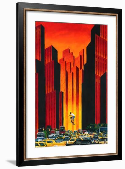 Board with Traffic-Mark Ulriksen-Framed Art Print