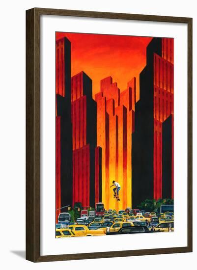 Board with Traffic-Mark Ulriksen-Framed Art Print