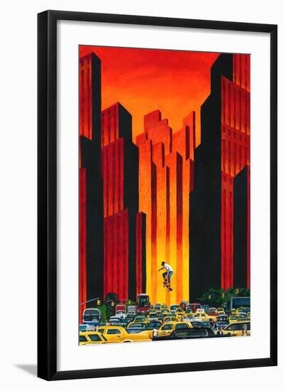 Board with Traffic-Mark Ulriksen-Framed Art Print