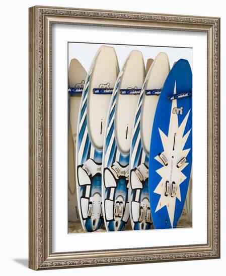 Boards for Wind Surfing at Santa Maria on the Island of Sal (Salt), Cape Verde Islands, Africa-R H Productions-Framed Photographic Print