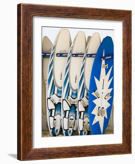 Boards for Wind Surfing at Santa Maria on the Island of Sal (Salt), Cape Verde Islands, Africa-R H Productions-Framed Photographic Print