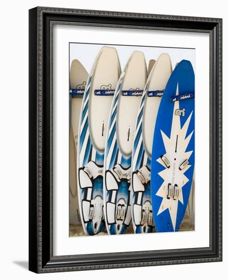 Boards for Wind Surfing at Santa Maria on the Island of Sal (Salt), Cape Verde Islands, Africa-R H Productions-Framed Photographic Print