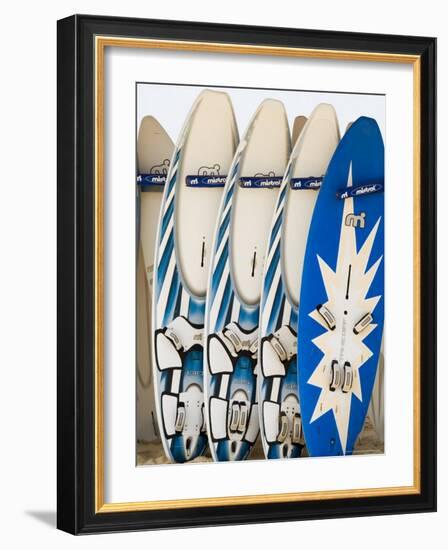 Boards for Wind Surfing at Santa Maria on the Island of Sal (Salt), Cape Verde Islands, Africa-R H Productions-Framed Photographic Print