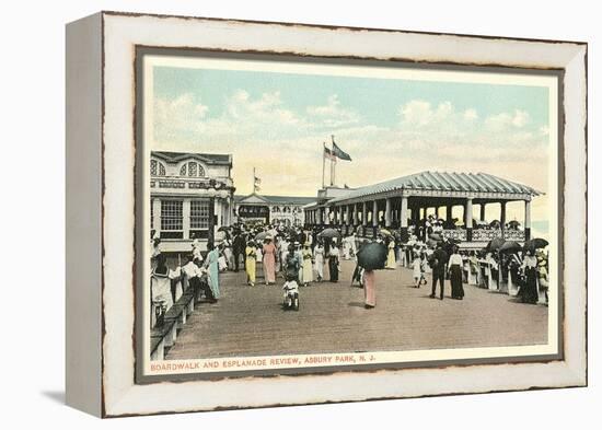Boardwalk and Esplanade, Asbury Park, New Jersey-null-Framed Stretched Canvas