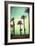 Boardwalk and Palms-Lantern Press-Framed Art Print