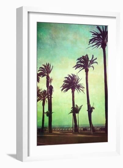 Boardwalk and Palms-Lantern Press-Framed Art Print