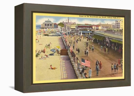 Boardwalk, Asbury Park, New Jersey-null-Framed Stretched Canvas