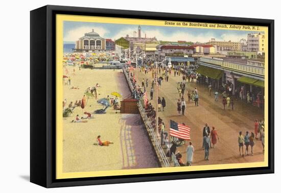 Boardwalk, Asbury Park, New Jersey-null-Framed Stretched Canvas