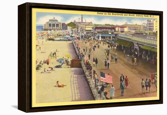 Boardwalk, Asbury Park, New Jersey-null-Framed Stretched Canvas