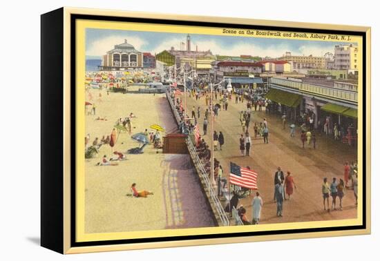 Boardwalk, Asbury Park, New Jersey-null-Framed Stretched Canvas