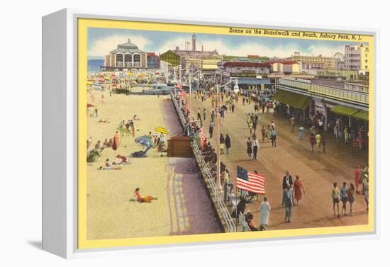 Boardwalk, Asbury Park, New Jersey-null-Framed Stretched Canvas