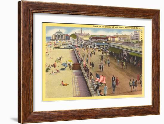 Boardwalk, Asbury Park, New Jersey--Framed Art Print