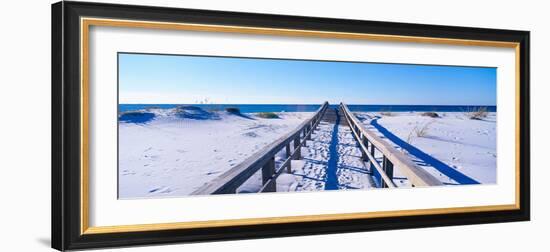 Boardwalk at Santa Rosa Island Near Pensacola, Florida-null-Framed Photographic Print