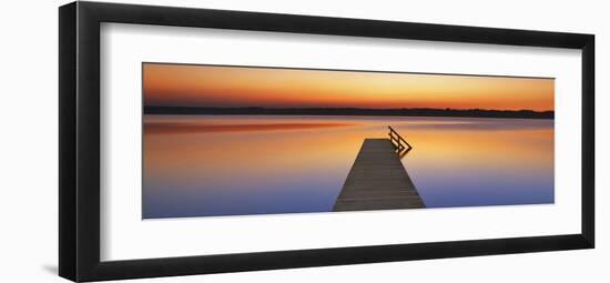 Boardwalk, Bavaria, Germany-Frank Krahmer-Framed Art Print