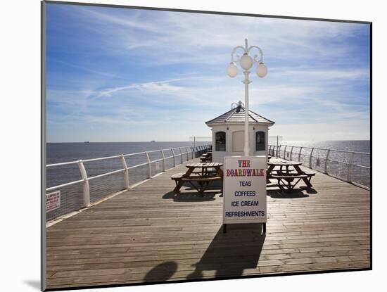 Boardwalk Cafe on the Pier at Felixstowe, Suffolk, England, United Kingdom, Europe-Mark Sunderland-Mounted Photographic Print