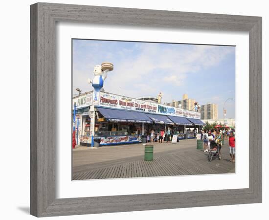 Boardwalk, Coney Island, Brooklyn, New York City, United States of America, North America-Wendy Connett-Framed Photographic Print