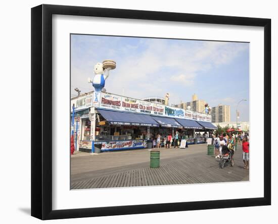 Boardwalk, Coney Island, Brooklyn, New York City, United States of America, North America-Wendy Connett-Framed Photographic Print