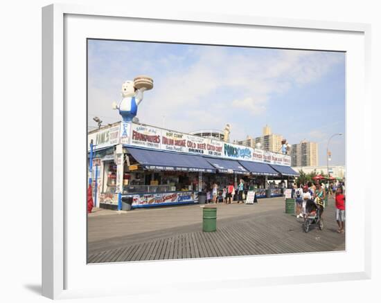 Boardwalk, Coney Island, Brooklyn, New York City, United States of America, North America-Wendy Connett-Framed Photographic Print