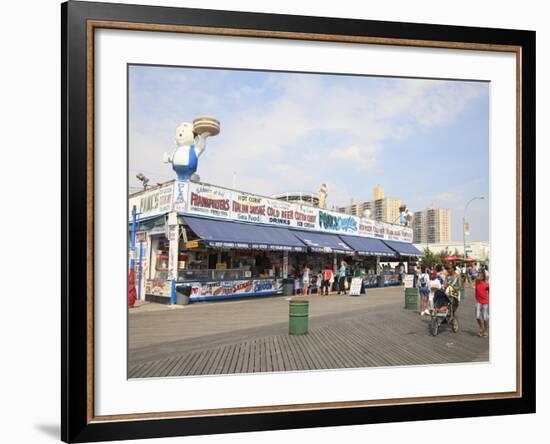 Boardwalk, Coney Island, Brooklyn, New York City, United States of America, North America-Wendy Connett-Framed Photographic Print