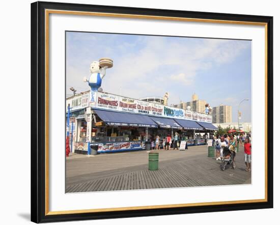 Boardwalk, Coney Island, Brooklyn, New York City, United States of America, North America-Wendy Connett-Framed Photographic Print