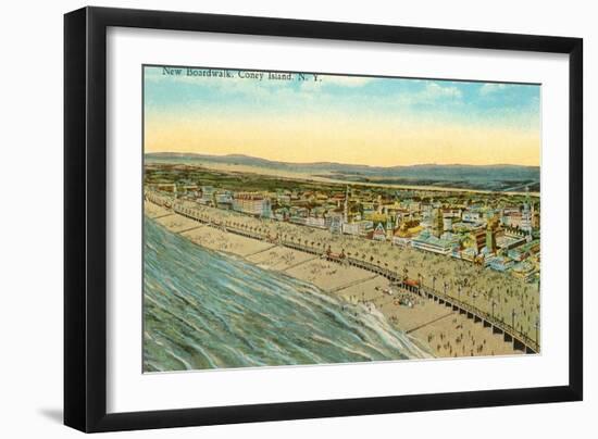 Boardwalk, Coney Island, New York City-null-Framed Art Print