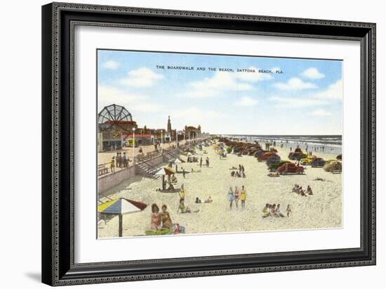 Boardwalk, Daytona Beach, Florida-null-Framed Art Print